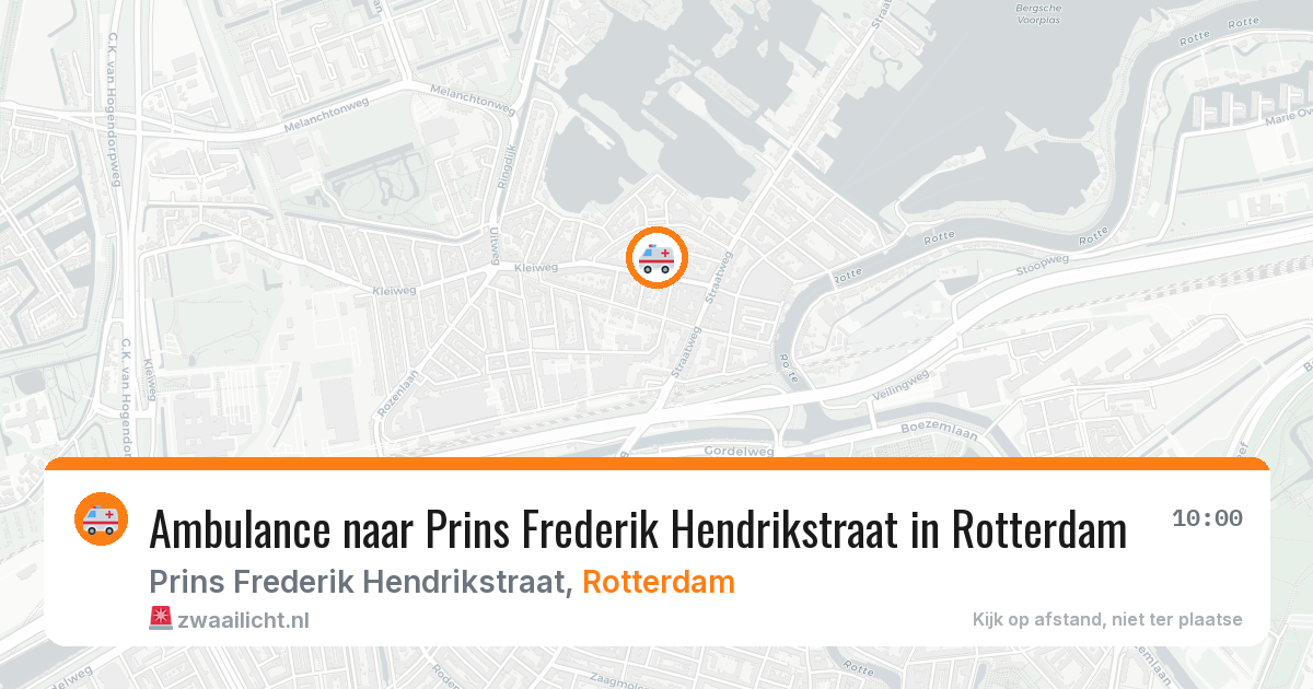 Ambulance naar Prins Frederik Hendrikstraat in Rotterdam — 23 jul 2026