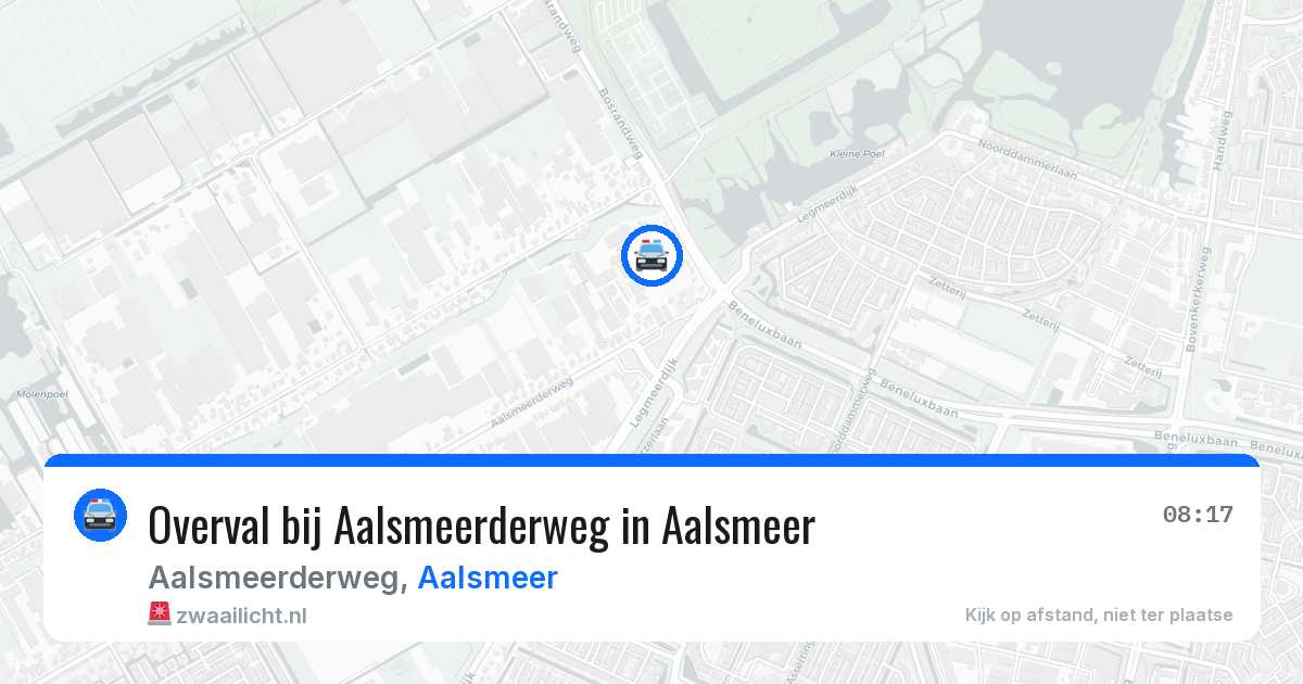 Overval bij Aalsmeerderweg in Aalsmeer — 30 mei 2026