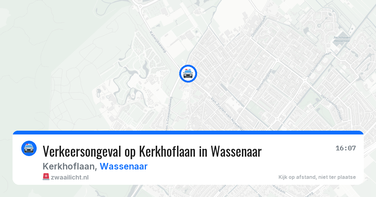 Verkeersongeval op Kerkhoflaan in Wassenaar — 14 mei 2026
