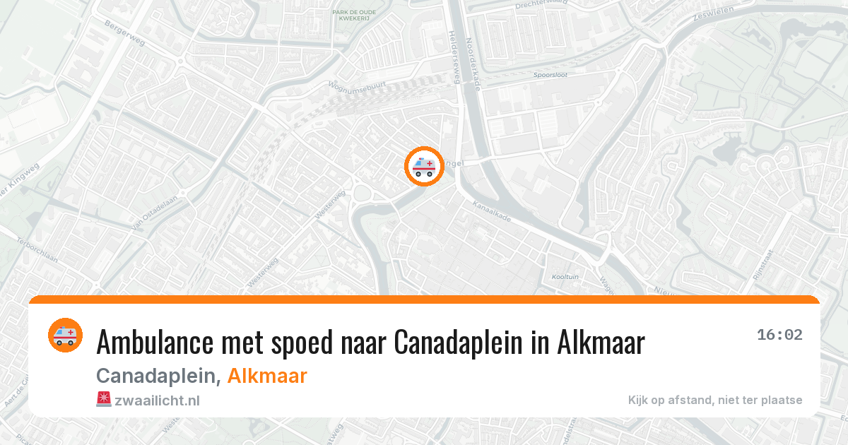 Ambulance met spoed naar Canadaplein in Alkmaar — 27 jun 2026