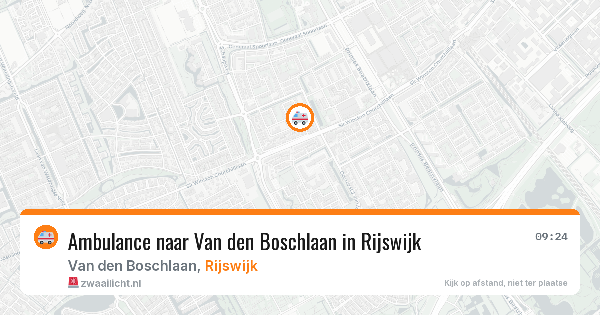 Ambulance naar Van den Boschlaan in Rijswijk — 25 jun 2026