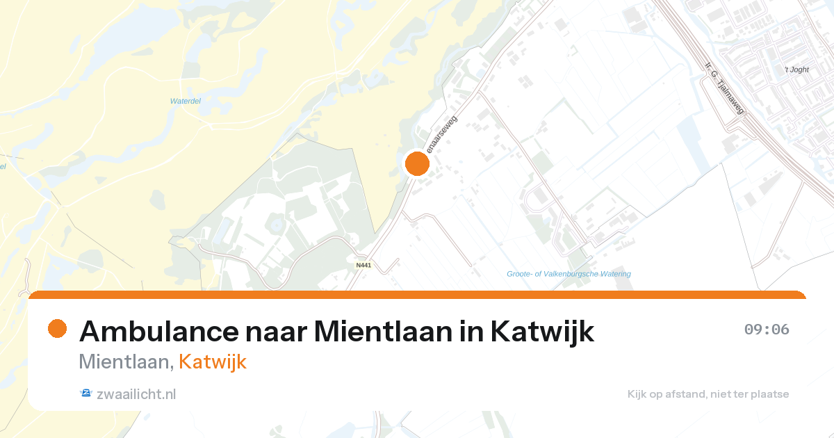 Ambulance naar Mientlaan in Katwijk — 14 jul 2026