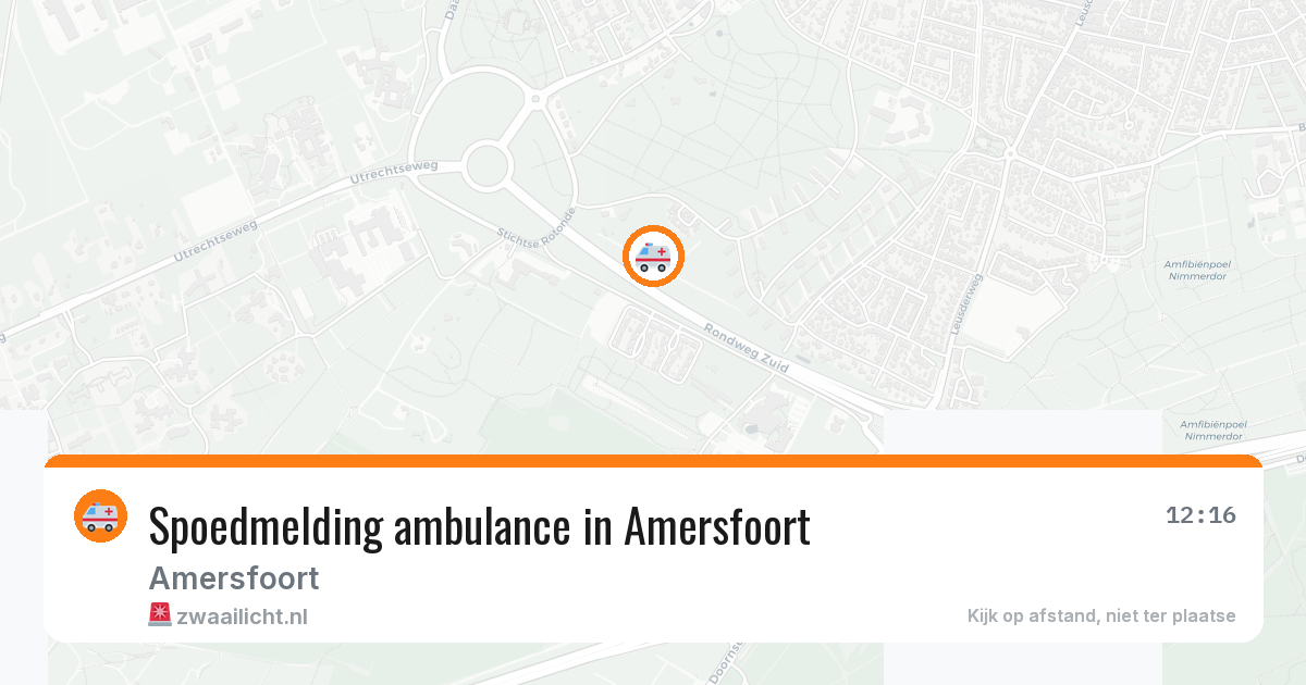 Spoedmelding ambulance in Amersfoort — 7 apr 2026