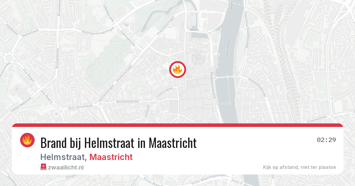 Brand bij Helmstraat in Maastricht — 28 apr 2026