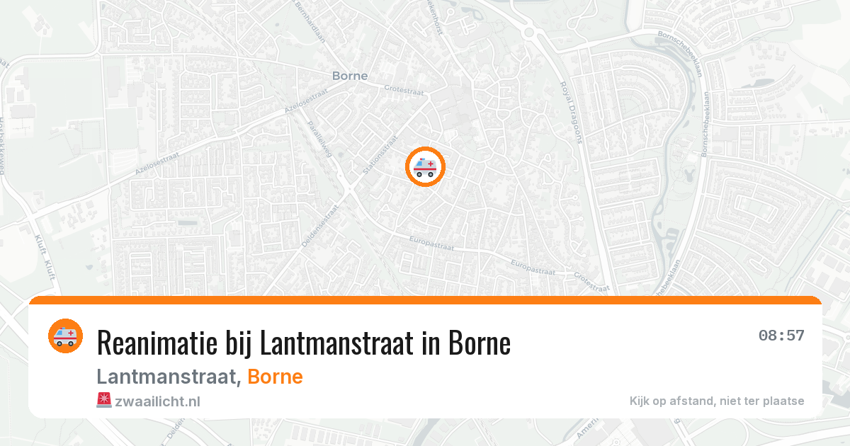 Reanimatie bij Lantmanstraat in Borne — 12 jun 2026