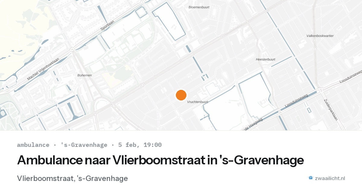 Ambulance naar Vlierboomstraat in 's-Gravenhage — 5 feb 2026