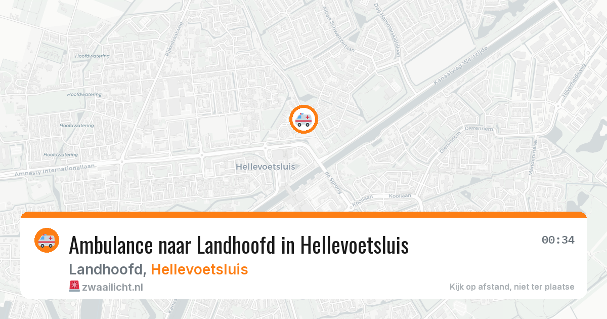 Ambulance naar Landhoofd in Hellevoetsluis — 11 aug 2026