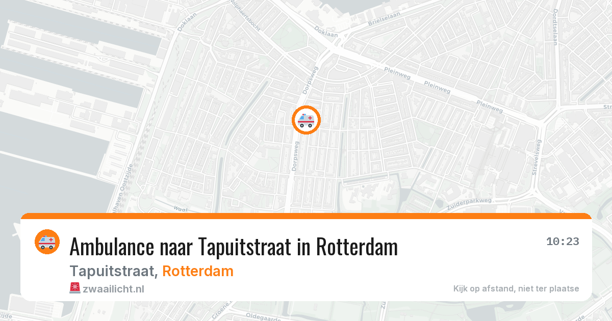 Ambulance naar Tapuitstraat in Rotterdam — 26 mei 2026