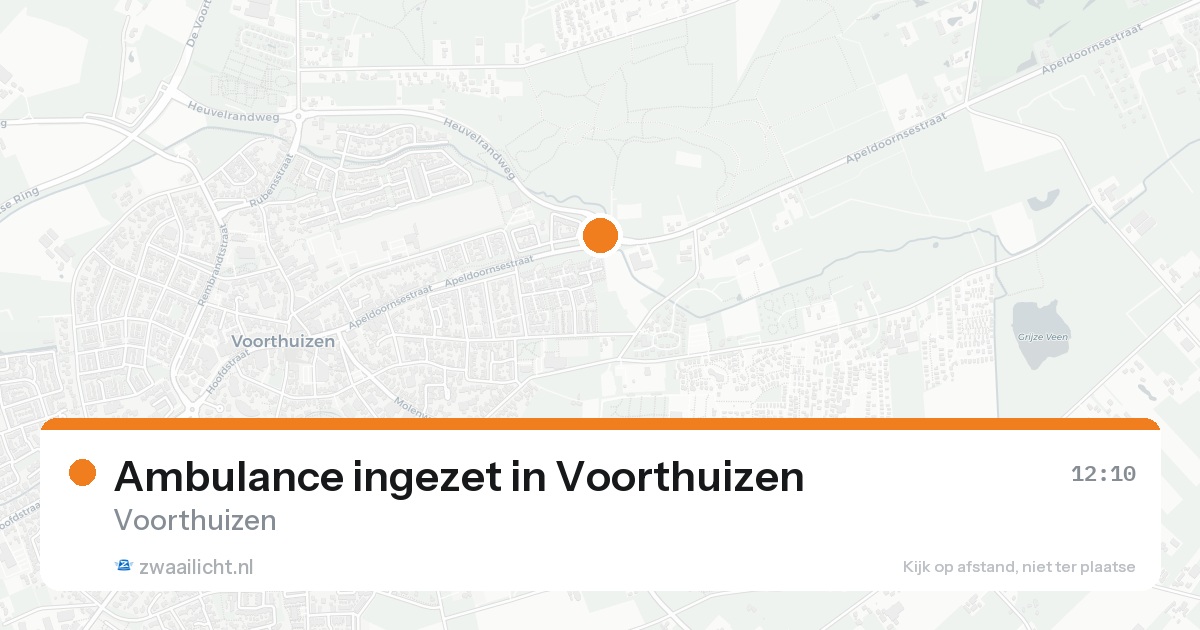 Ambulance ingezet in Voorthuizen — 17 aug 2026