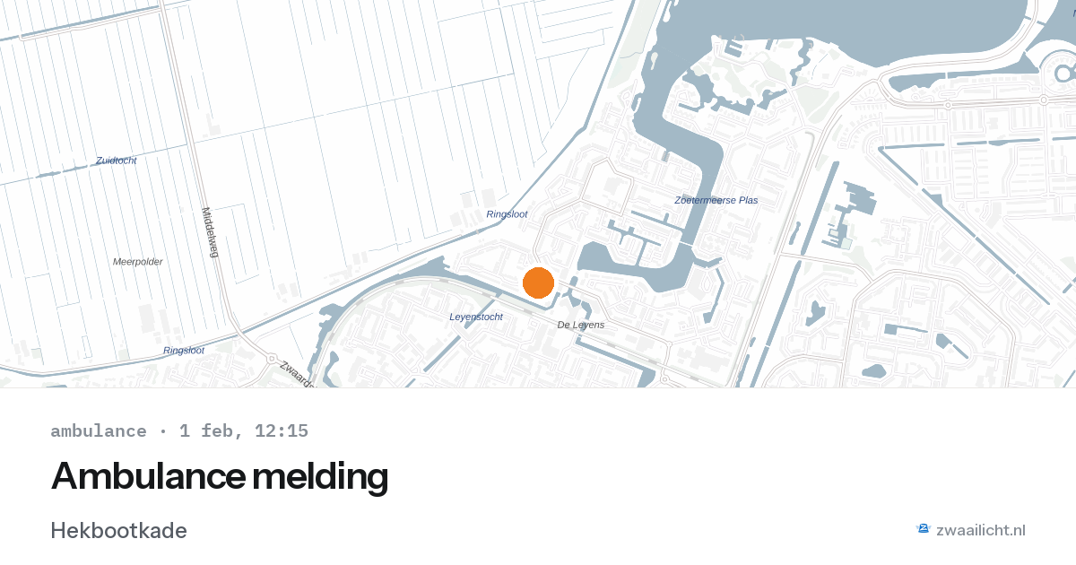 Ambulance melding — 1 feb 2026