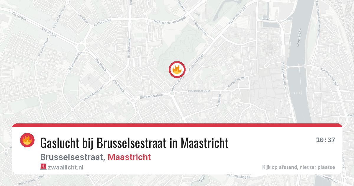 Gaslucht bij Brusselsestraat in Maastricht — 17 jan 2026