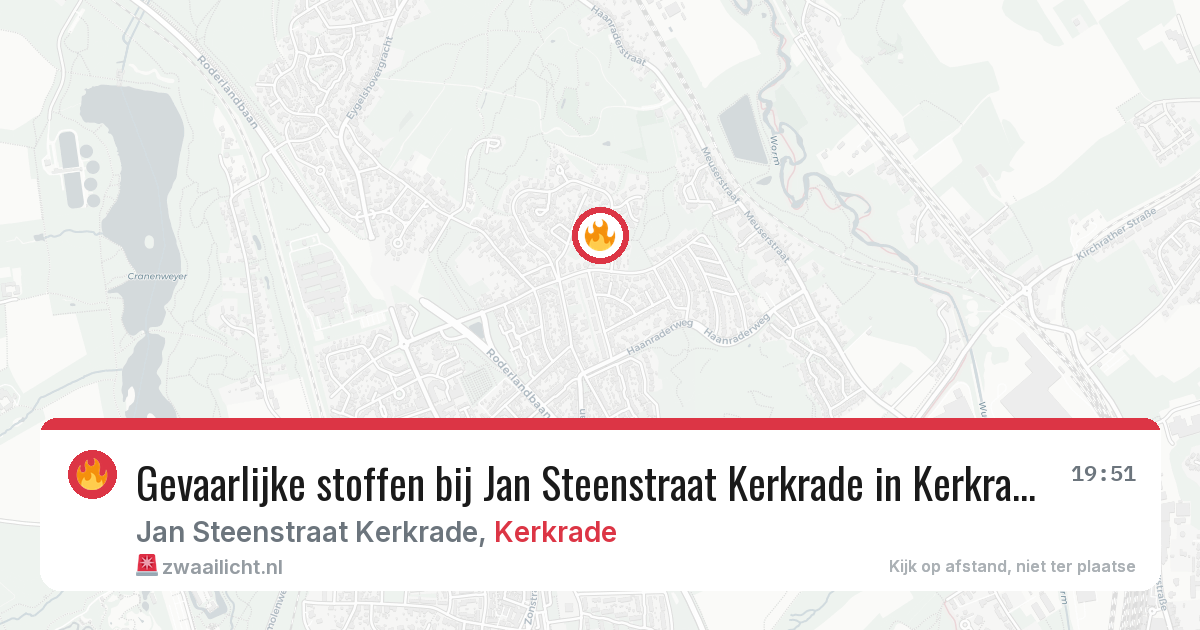 Gevaarlijke stoffen bij Jan Steenstraat Kerkrade in Kerkrade — 7 mei 2026