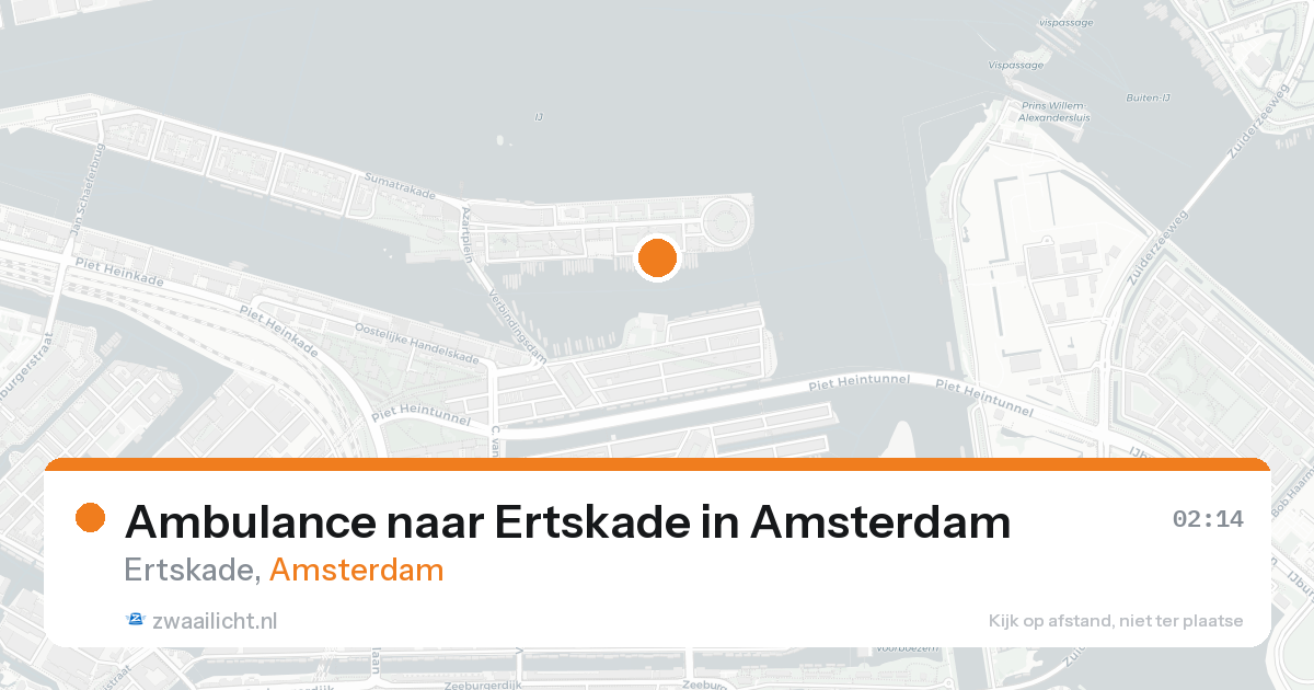 Ambulance naar Ertskade in Amsterdam — 23 aug 2026