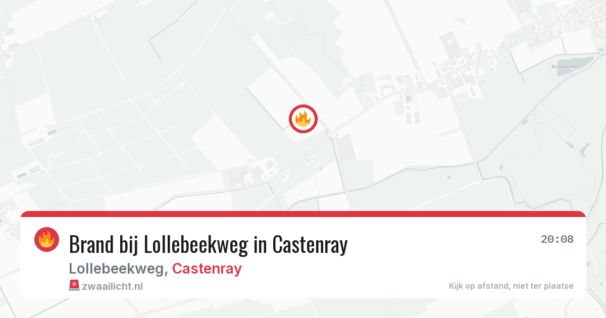Brand bij Lollebeekweg in Castenray — 28 mei 2026