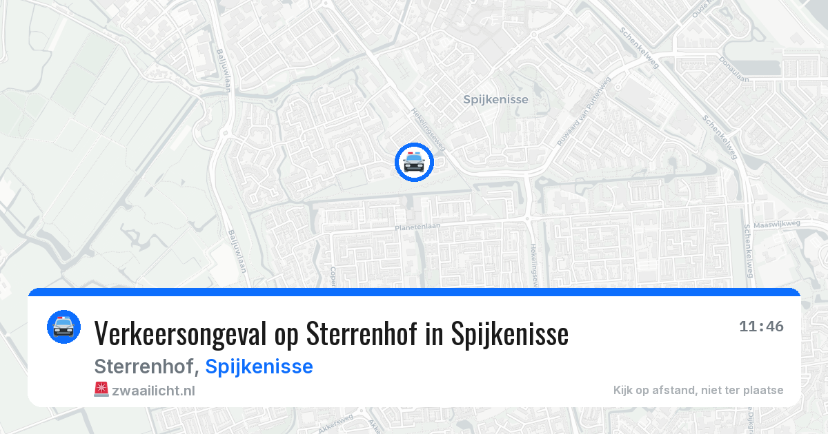 Verkeersongeval op Sterrenhof in Spijkenisse — 30 mrt 2026