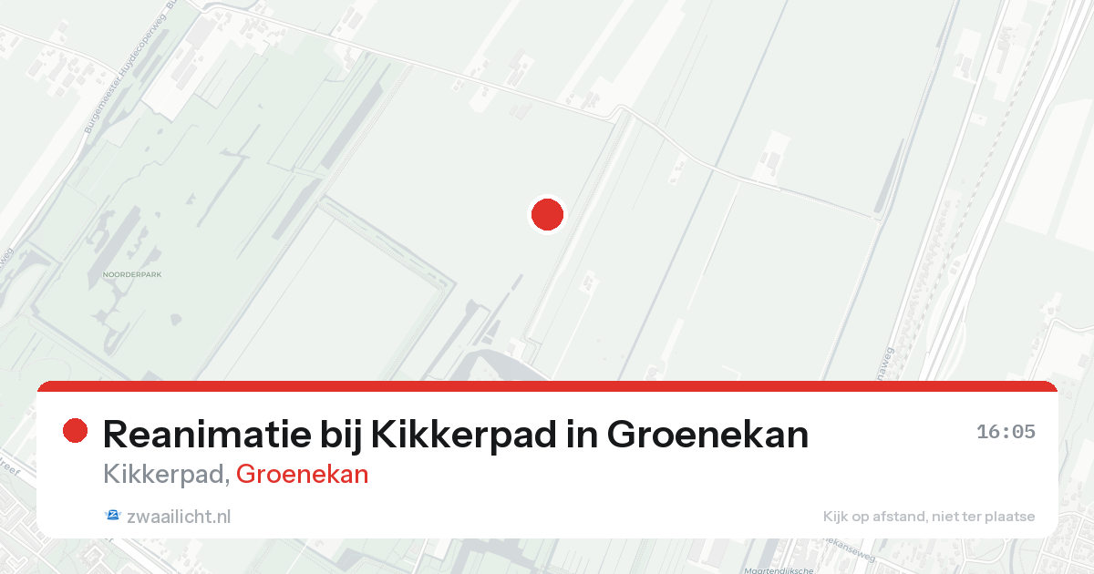 Reanimatie bij Kikkerpad in Groenekan — 16 aug 2026