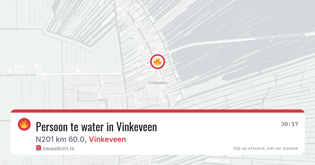 Persoon te water in Vinkeveen — 2 aug 2026