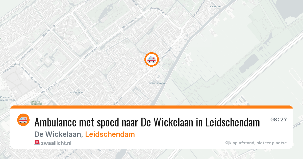 Ambulance met spoed naar De Wickelaan in Leidschendam — 4 jun 2026
