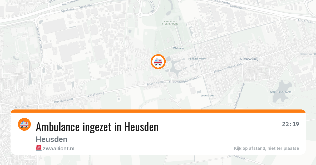 Ambulance ingezet in Heusden — 4 aug 2026