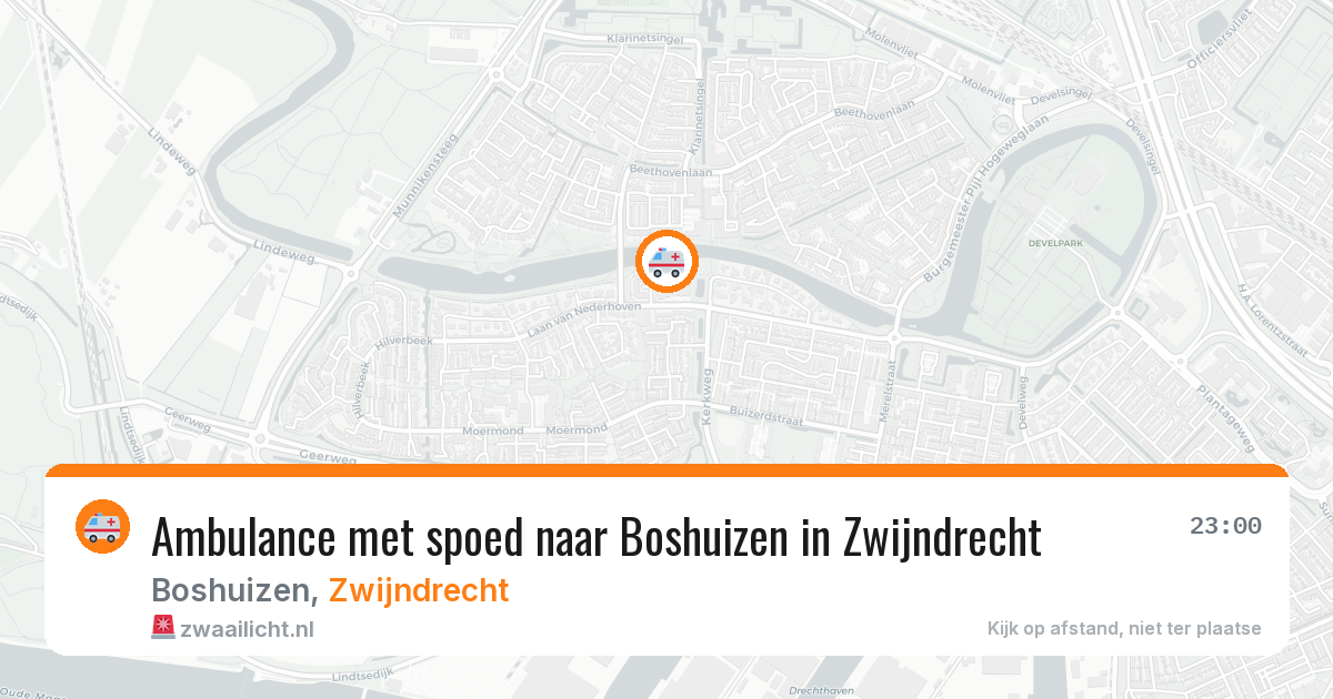 Ambulance met spoed naar Boshuizen in Zwijndrecht — 24 apr 2026