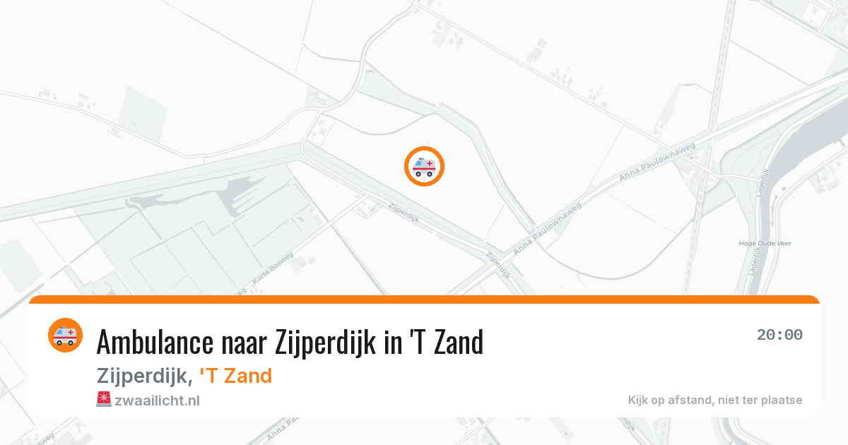 Ambulance naar Zijperdijk in 'T Zand — 24 jun 2026