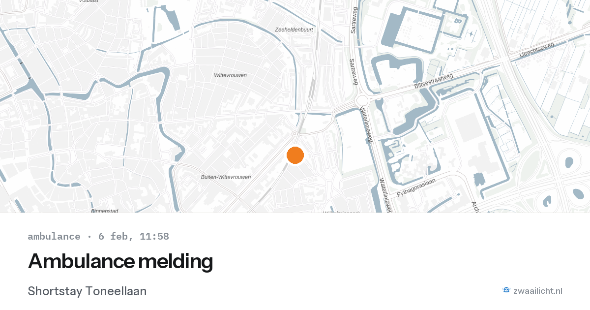 Ambulance melding — 6 feb 2026