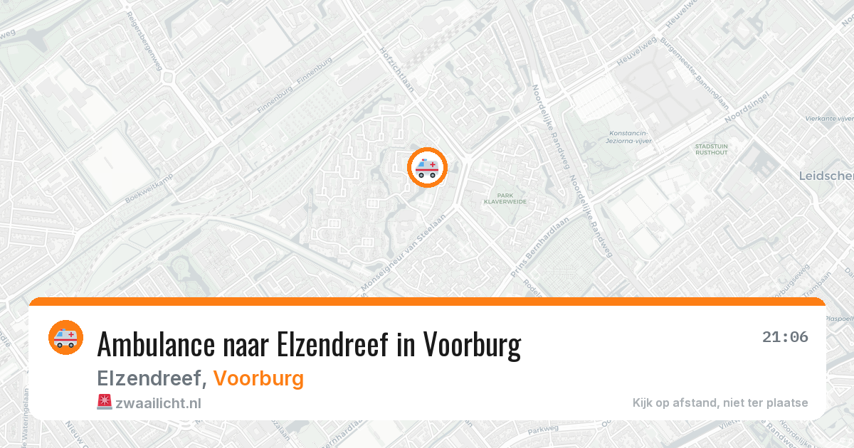 Ambulance naar Elzendreef in Voorburg — 30 jun 2026