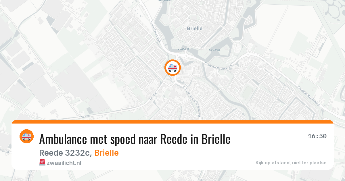 Ambulance met spoed naar Reede in Brielle — 5 jun 2026