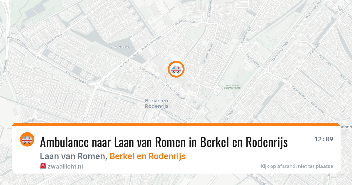 Ambulance naar Laan van Romen in Berkel en Rodenrijs — 8 mei 2026