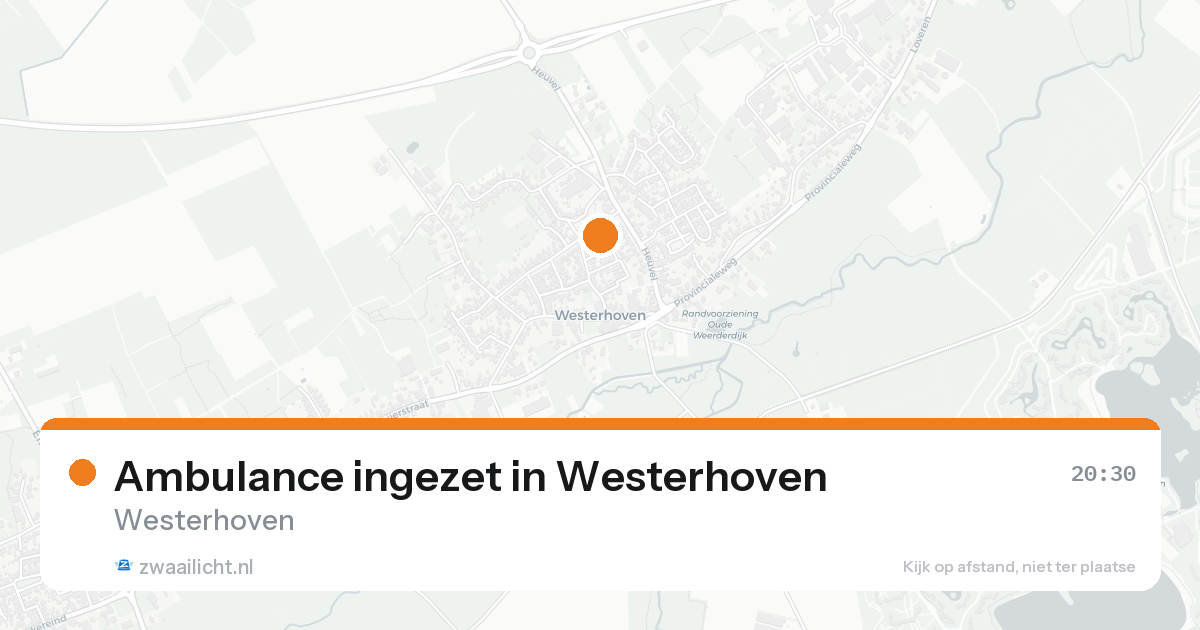 Ambulance ingezet in Westerhoven — 30 jan 2026