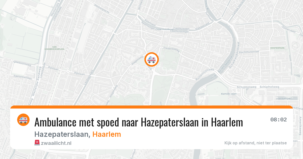 Ambulance met spoed naar Hazepaterslaan in Haarlem — 7 mei 2026