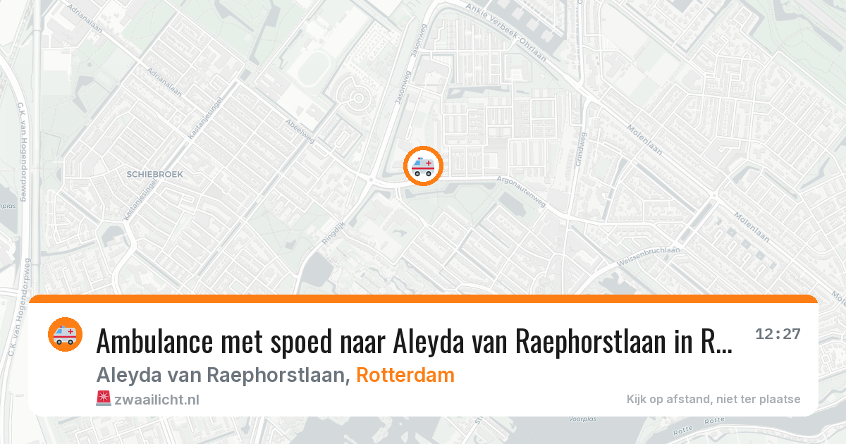 Ambulance met spoed naar Aleyda van Raephorstlaan in Rotterdam — 30 jan 2026