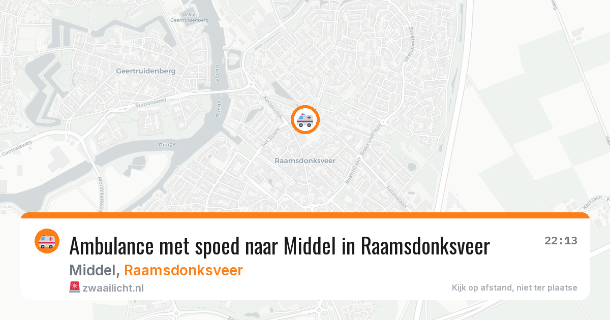 Ambulance met spoed naar Middel in Raamsdonksveer — 1 apr 2026