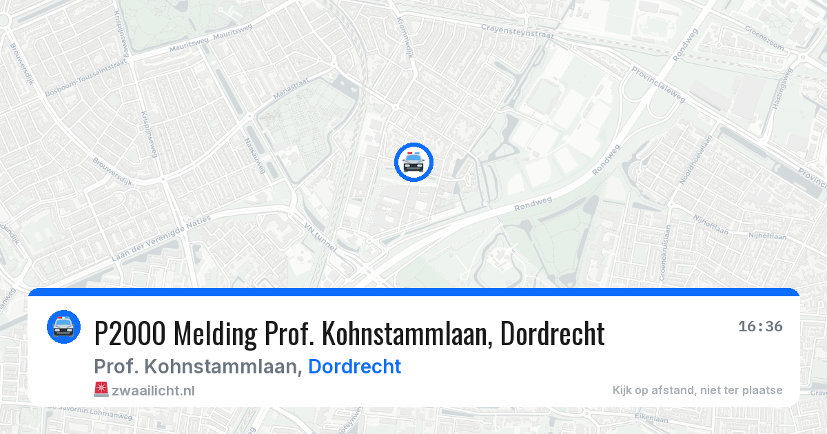 P2000 Melding Prof. Kohnstammlaan, Dordrecht — 31 mrt 2026