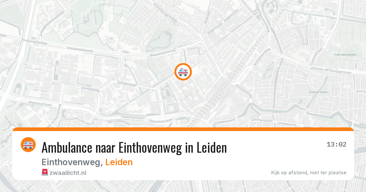 Ambulance naar Einthovenweg in Leiden — 26 mei 2026