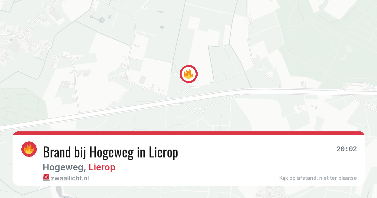 Brand bij Hogeweg in Lierop — 7 mrt 2026