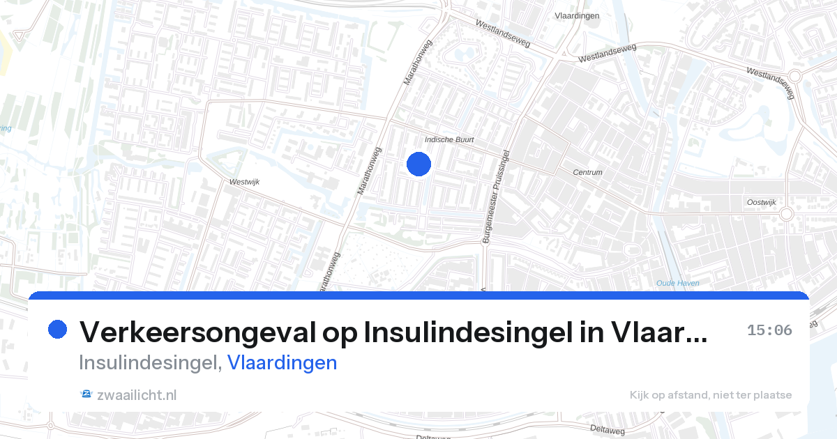 Verkeersongeval op Insulindesingel in Vlaardingen — 25 feb 2026