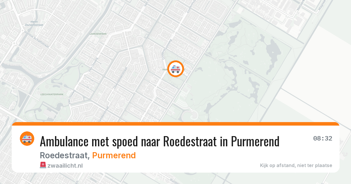 Ambulance met spoed naar Roedestraat in Purmerend — 9 feb 2026