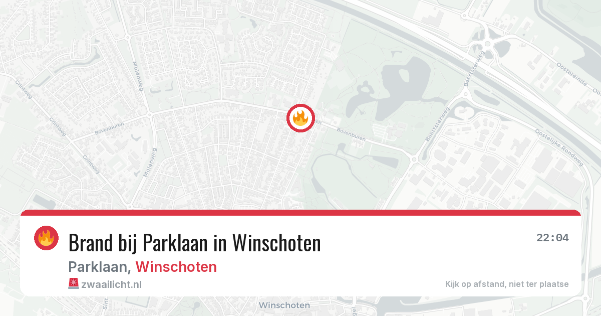 Brand bij Parklaan in Winschoten — 28 mei 2026