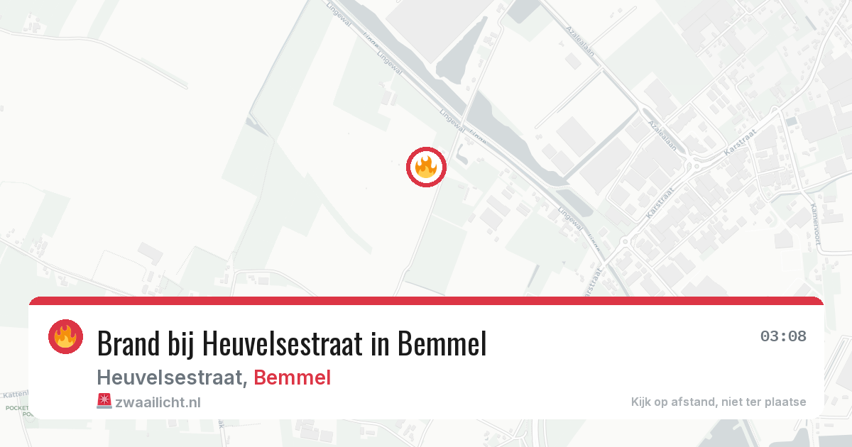 Brand bij Heuvelsestraat in Bemmel — 28 jun 2026