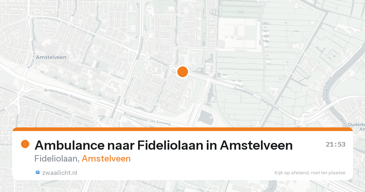 Ambulance naar Fideliolaan in Amstelveen — 7 feb 2026