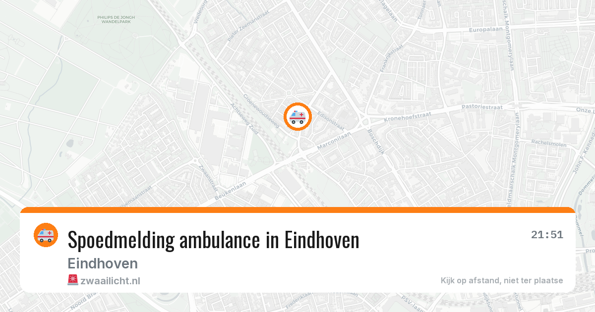 Spoedmelding ambulance in Eindhoven — 10 aug 2026