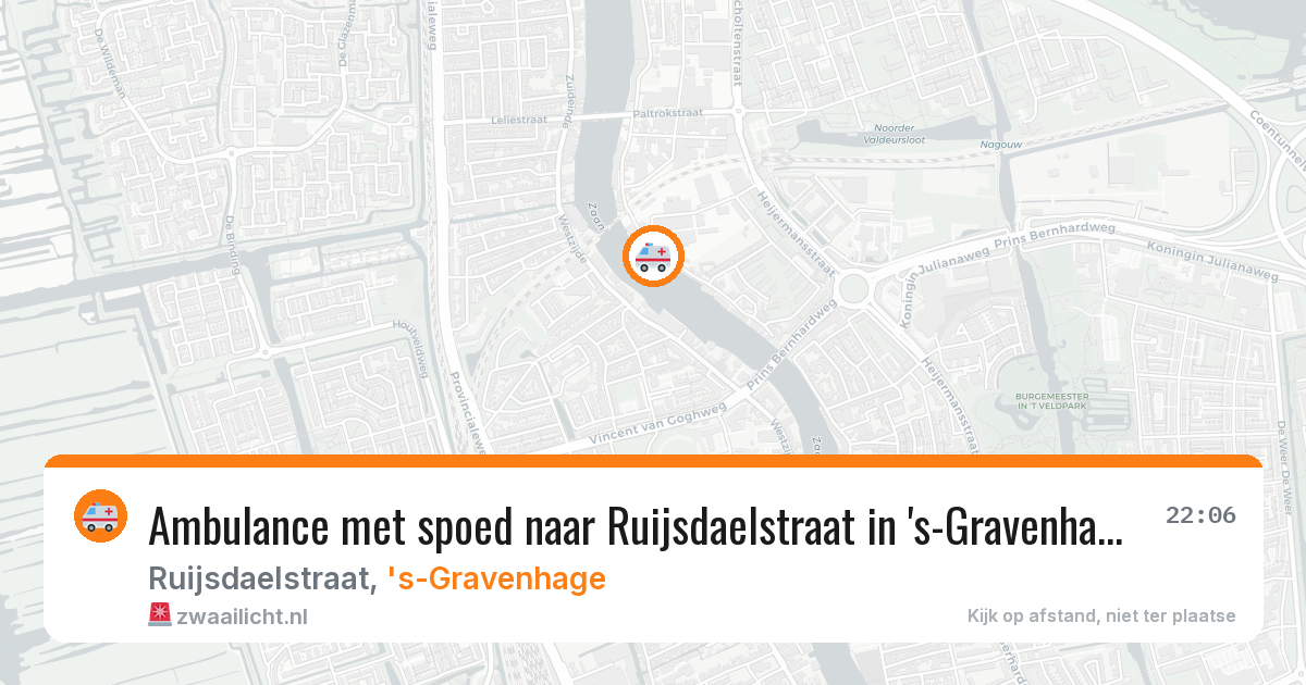 Ambulance met spoed naar Ruijsdaelstraat in 's-Gravenhage — 3 apr 2026