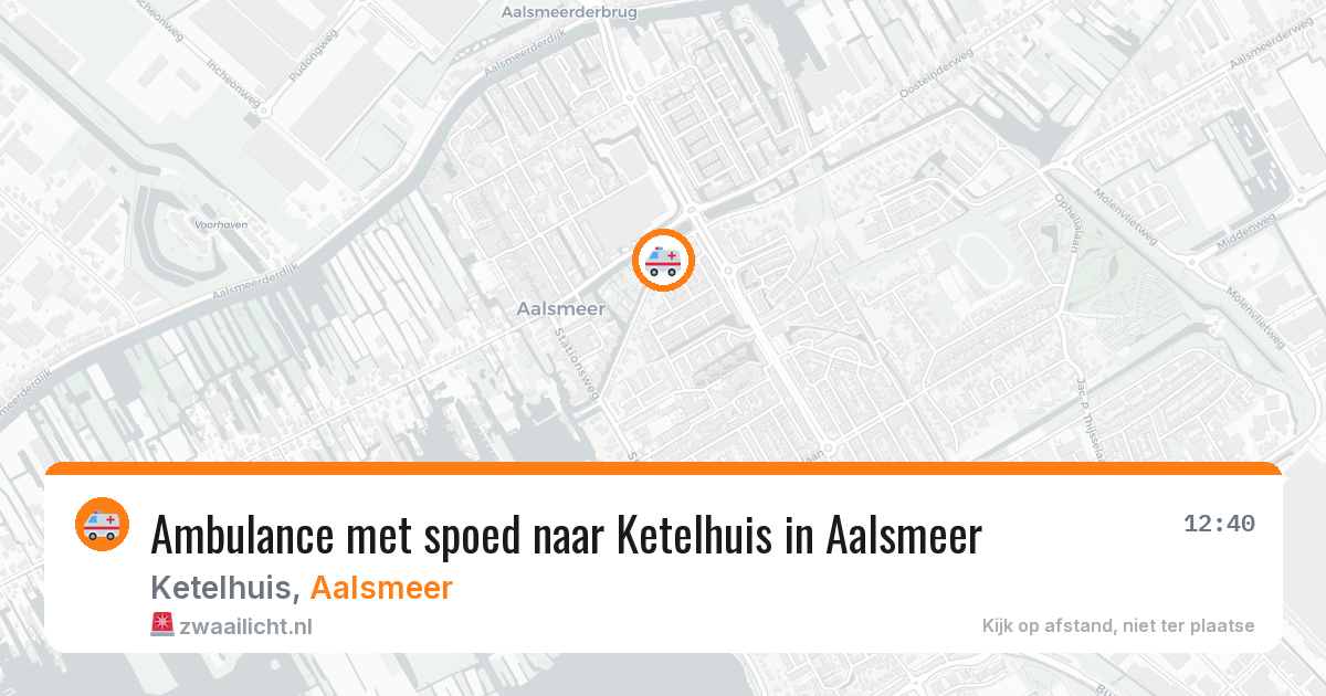 Ambulance met spoed naar Ketelhuis in Aalsmeer — 14 mei 2026