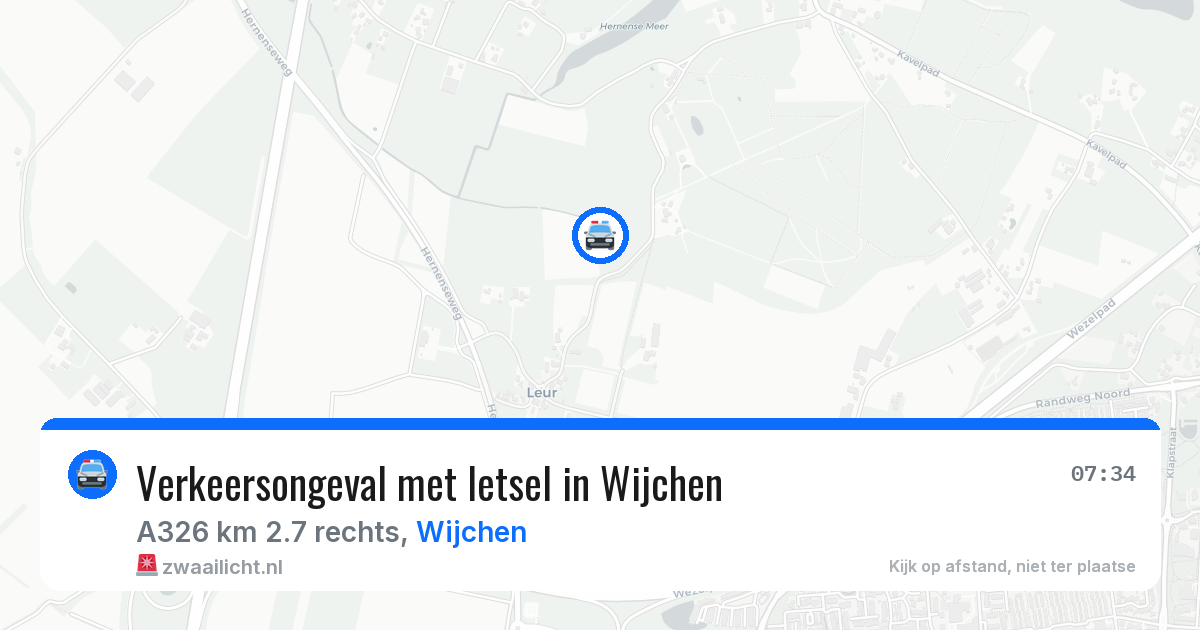 Verkeersongeval met letsel in Wijchen — 9 jul 2026
