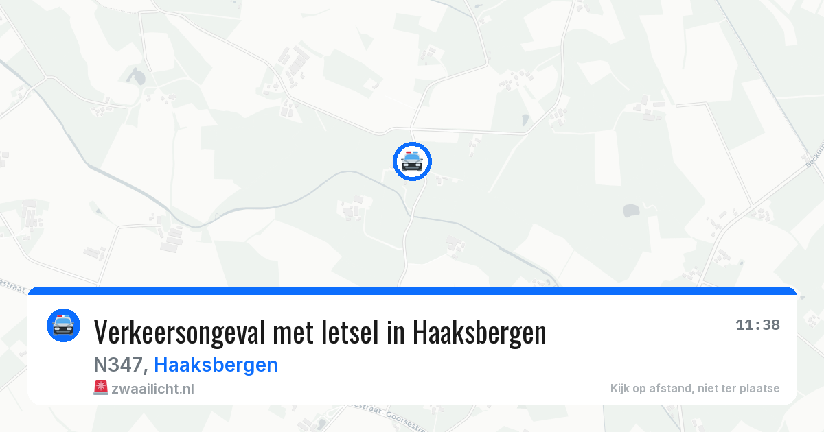 Verkeersongeval met letsel in Haaksbergen — 20 jan 2026