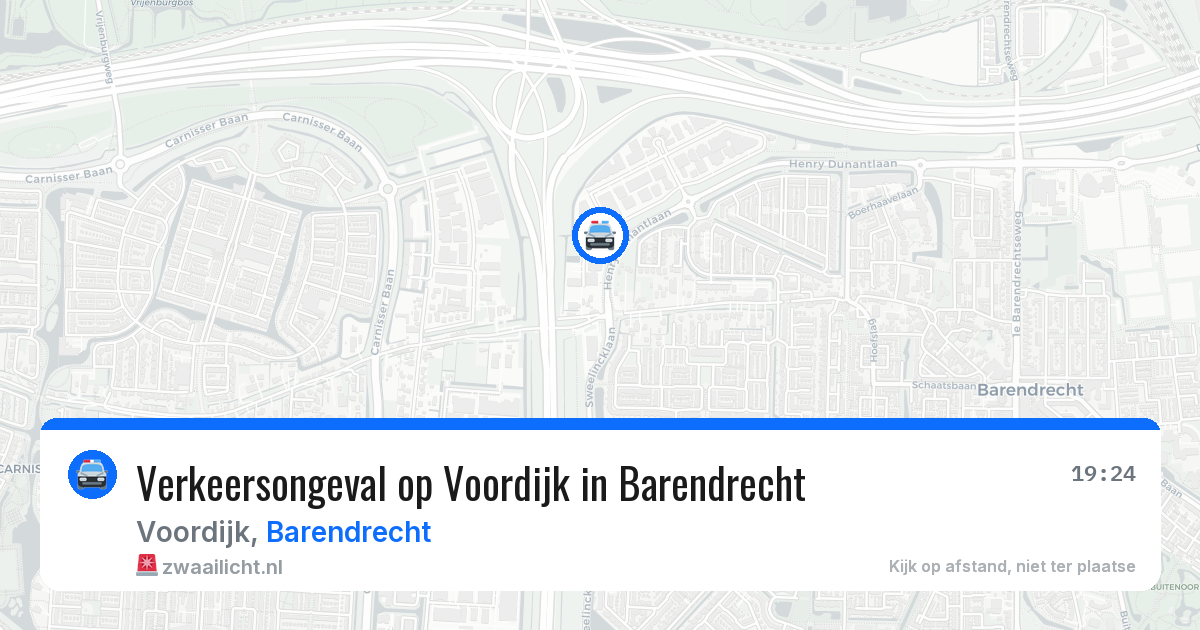 Verkeersongeval op Voordijk in Barendrecht — 11 apr 2026