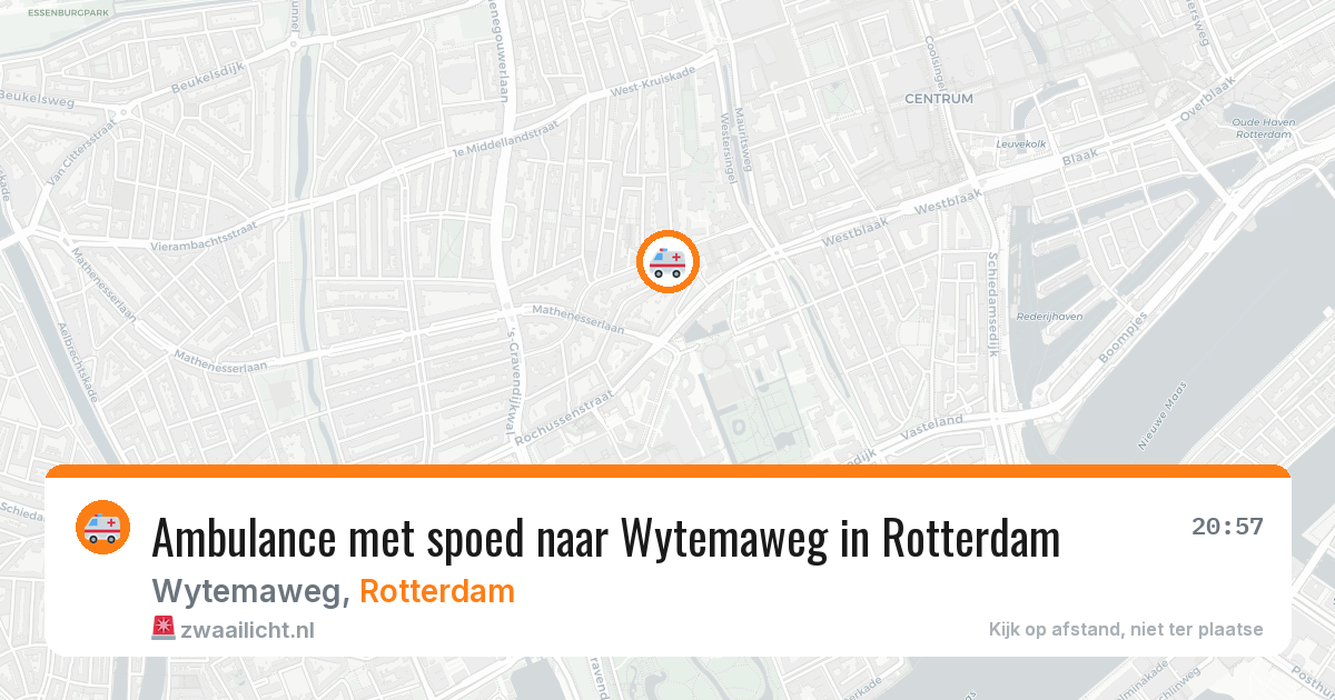 Ambulance met spoed naar Wytemaweg in Rotterdam — 27 mei 2026