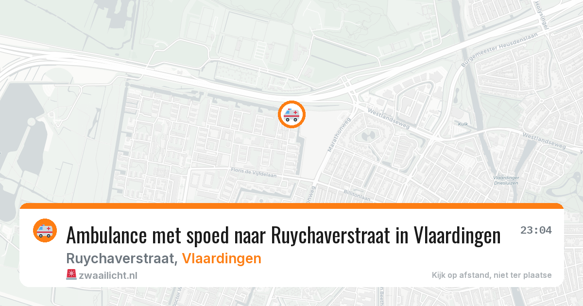 Ambulance met spoed naar Ruychaverstraat in Vlaardingen — 8 feb 2026