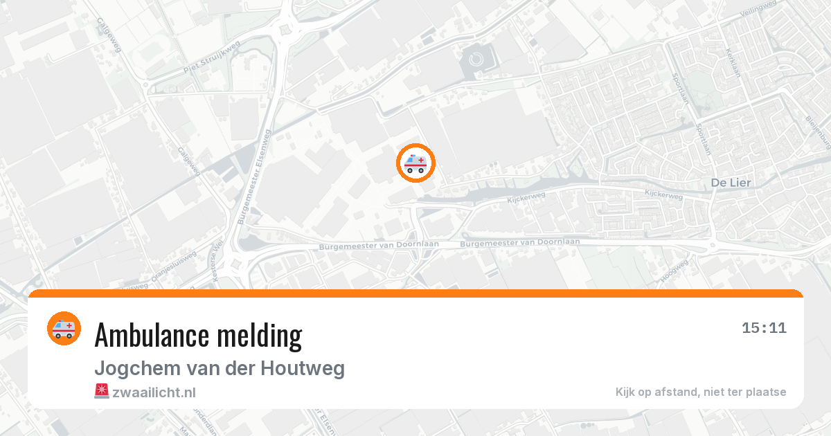 Ambulance melding — 3 jul 2026